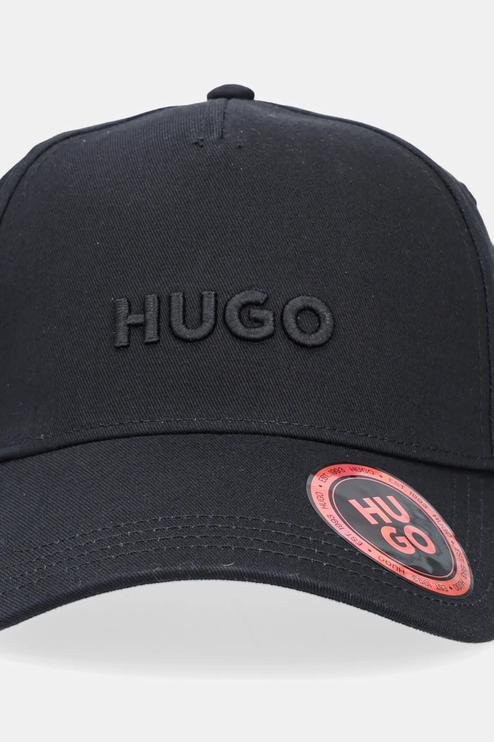 HUGO șapcă bărbătească din bumbac Jude 50533410 negru SS26