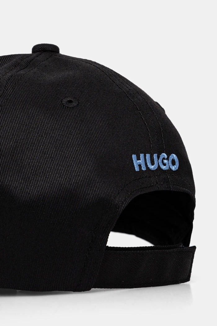 Doplňky HUGO Blue Bavlněná baseballová čepice Hugo Blue 50535368 černá