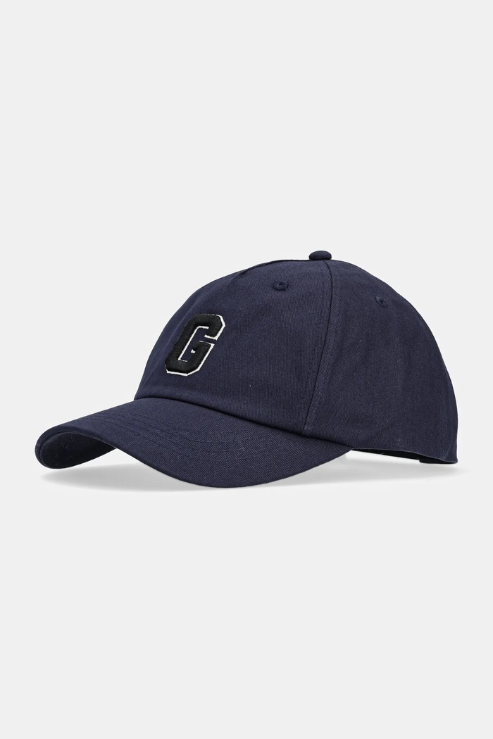 Pamučna kapa sa šiltom Guess Jeans natpis mornarsko plava M5RZ16.WF8V1