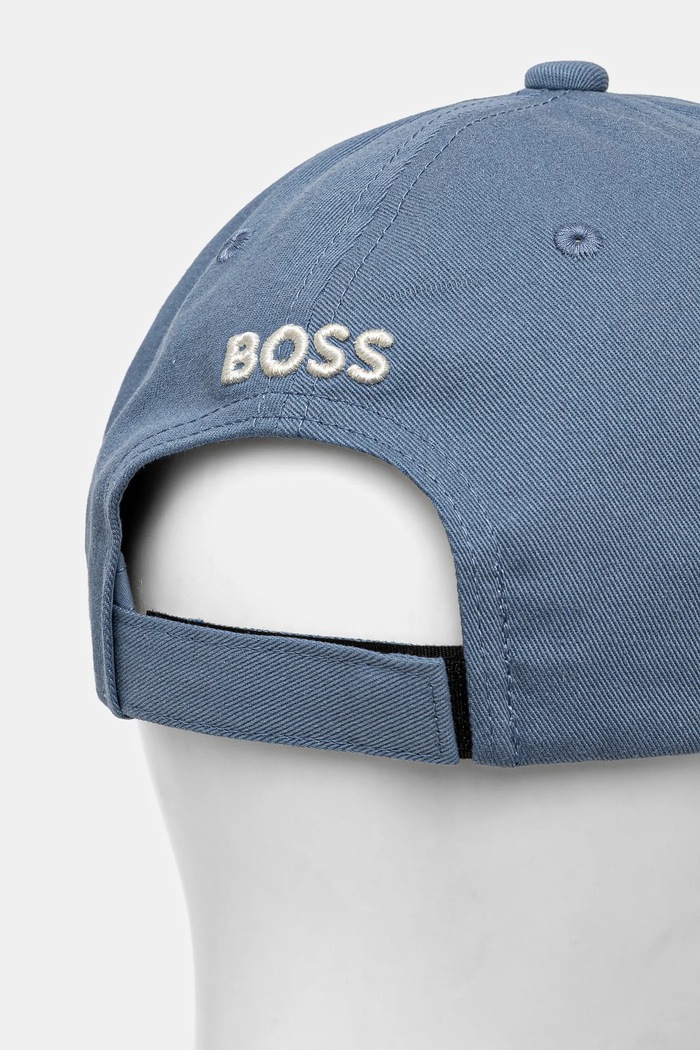 Akcesoria BOSS Orange Czapka z daszkiem bawełniana 50535387 niebieski