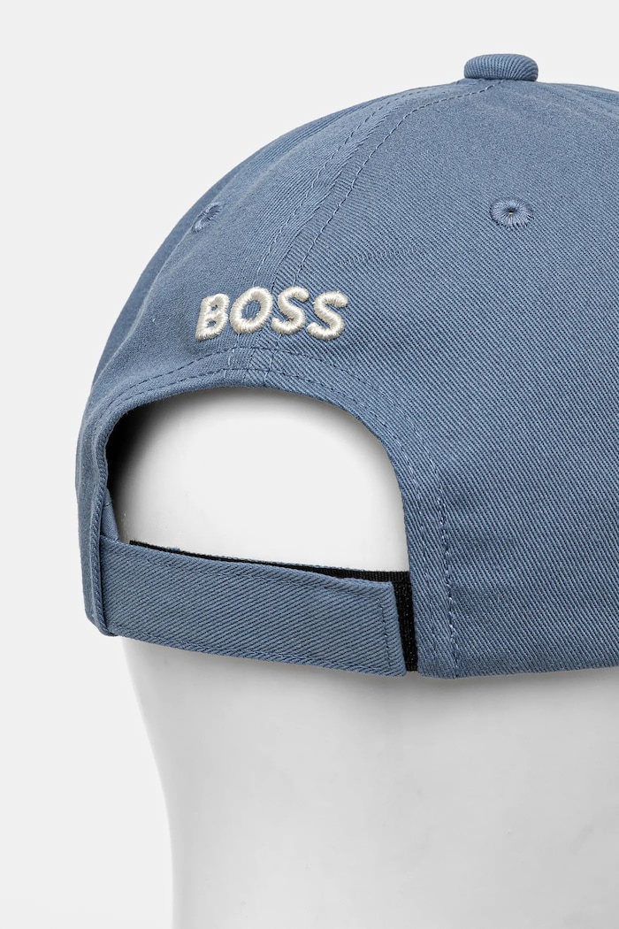 Akcesoria BOSS Orange Czapka z daszkiem bawełniana 50535387 niebieski