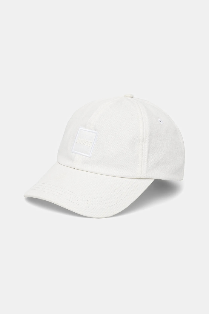 BOSS Orange șapcă de baseball pentru bărbați din bumbac Derrel-PL alb 50535555