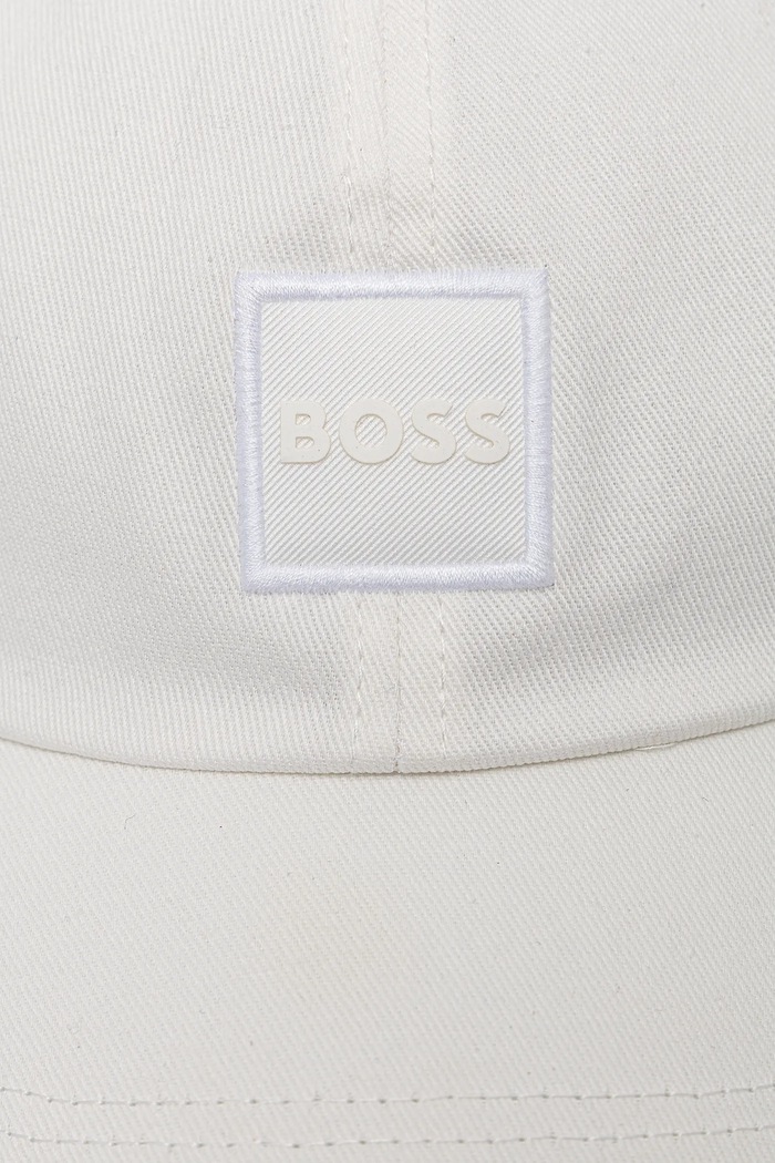 BOSS Orange șapcă de baseball pentru bărbați din bumbac Derrel-PL 50535555 alb SS26