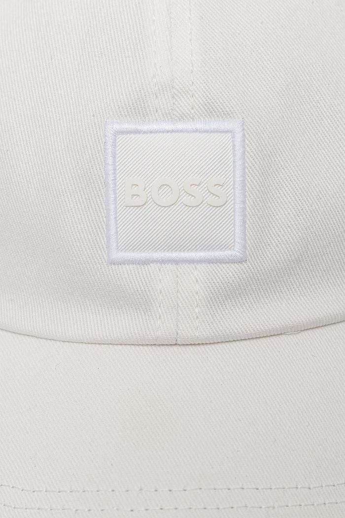 BOSS Orange șapcă de baseball pentru bărbați din bumbac Derrel-PL 50535555 alb SS26