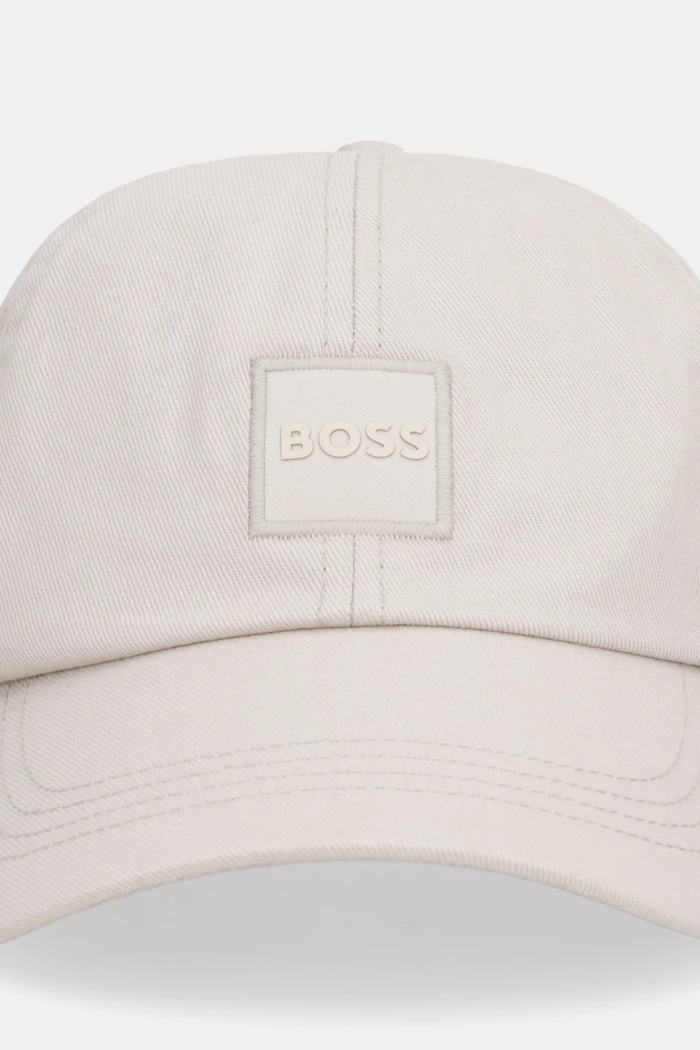 BOSS Orange czapka bejsbolówka męska bawełniana Derrel-PL 50535555 beżowy SS26