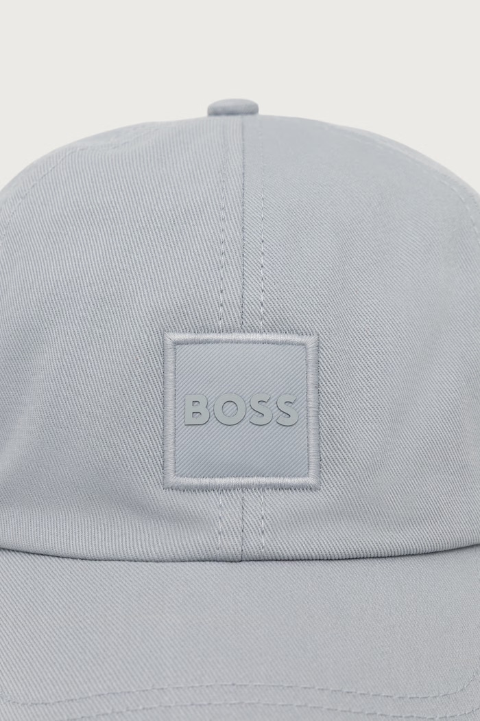 BOSS Orange Czapka bejsbolówka męska bawełniana Derrel-PL 50535555 szary SS26