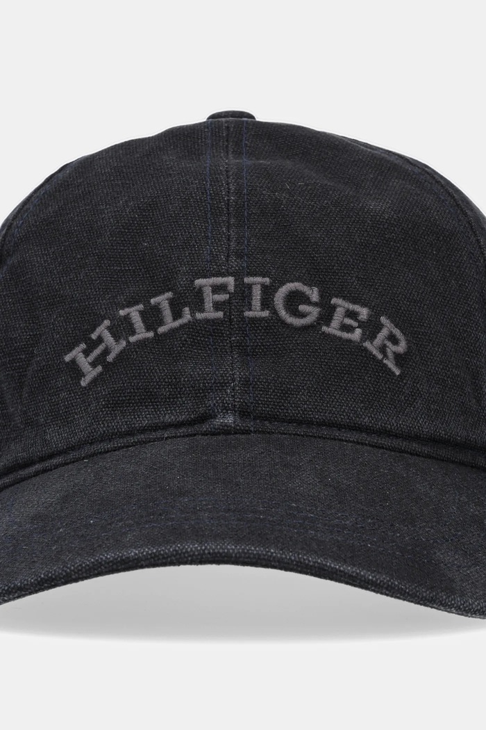 Tommy Hilfiger berretto da baseball in cotone AM0AM13003 nero SS25