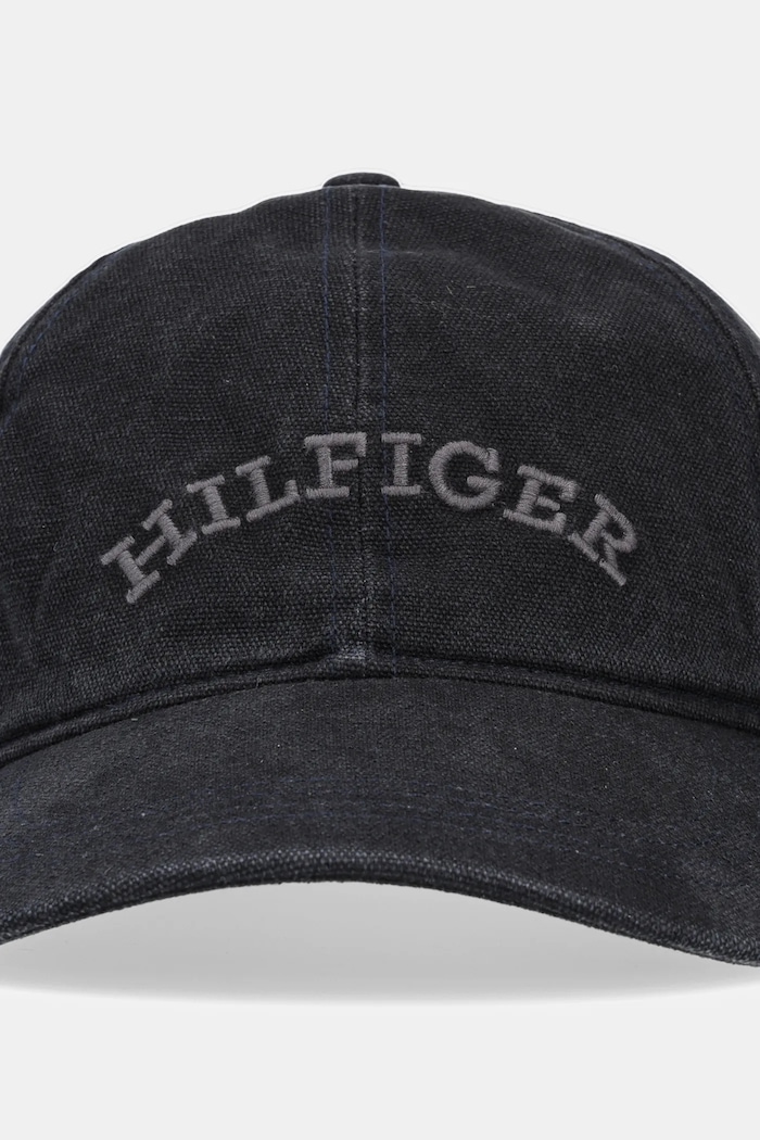 Tommy Hilfiger berretto da baseball in cotone AM0AM13003 nero SS25