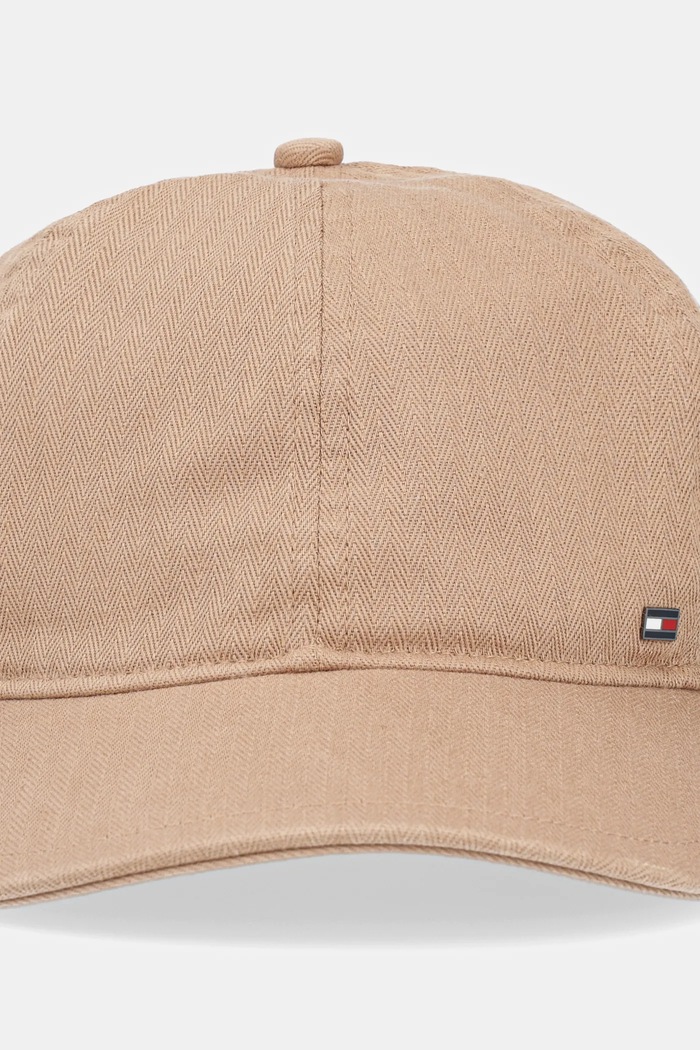 Βαμβακερό καπέλο του μπέιζμπολ Tommy Hilfiger AM0AM13006 καφέ SS25