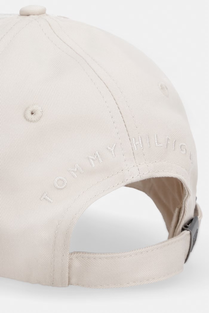 Αξεσουάρ Tommy Hilfiger Καπέλο μπέιζμπολ ανδρικό βαμβακερό AM0AM13008 μπεζ