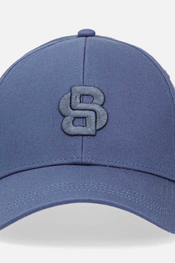 BOSS șapcă baseball pentru bărbați din bumbac Zed-B-Icon 50533299 albastru SS26