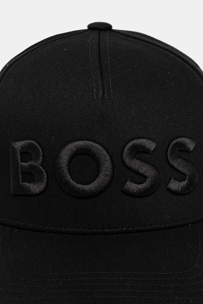 Βαμβακερό καπέλο του μπέιζμπολ BOSS San Jared-C 50536482 μαύρο AW25