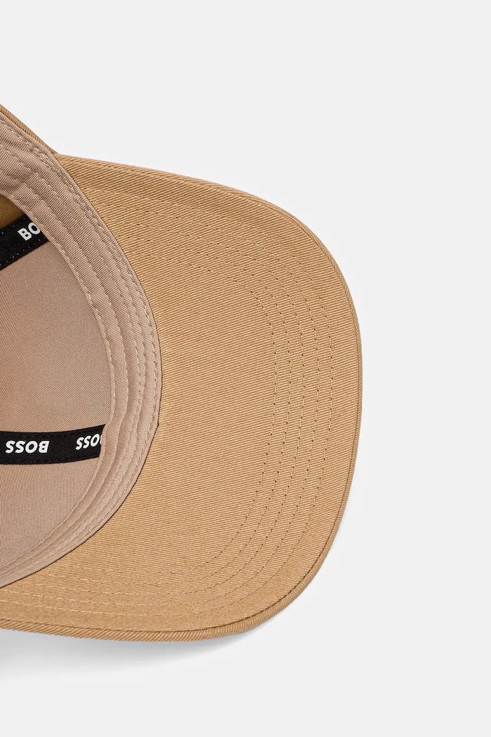 Czapka z daszkiem bawełniana Zed-BOSS-Stripe BOSS 50539428 brązowy