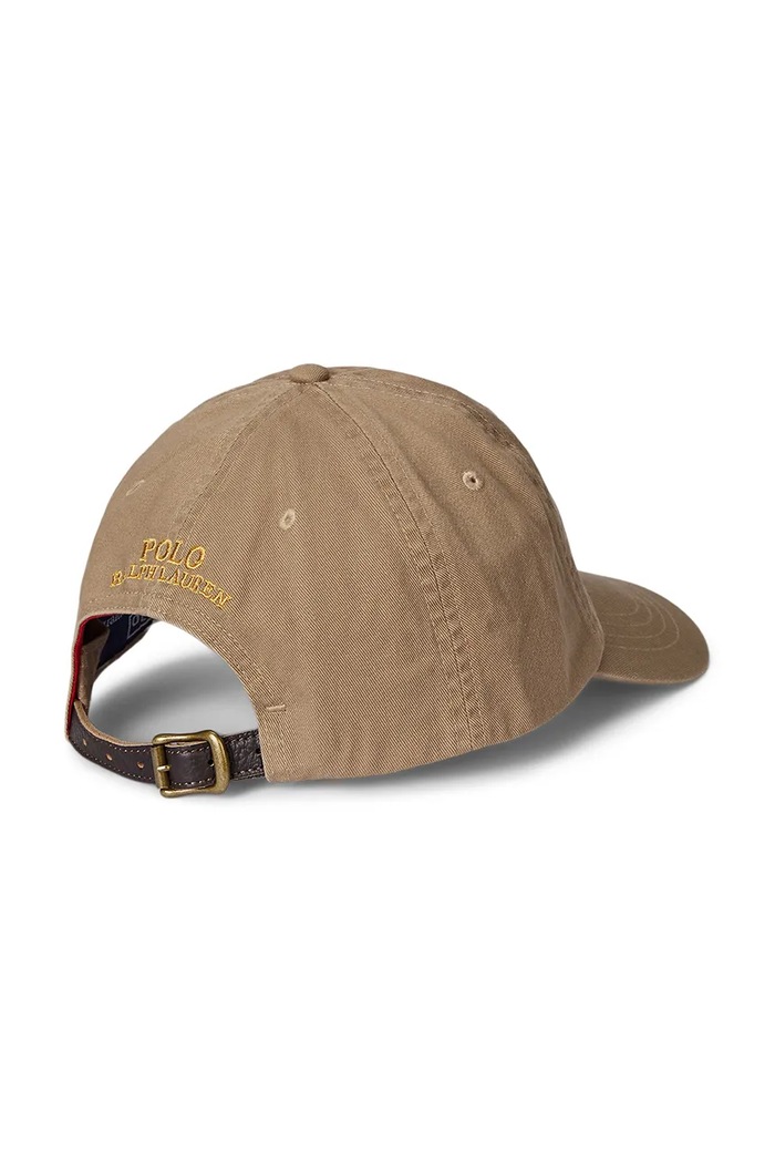 Bavlněná baseballová čepice Polo Ralph Lauren 710961266 béžová SS25