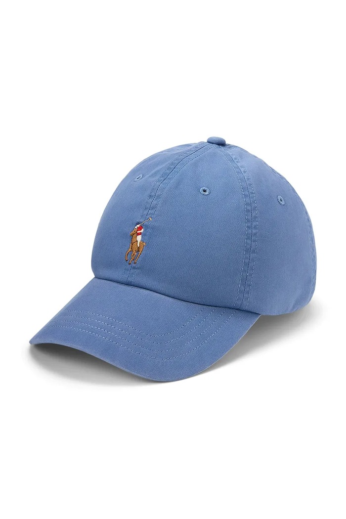 Polo Ralph Lauren șapcă de baseball din bumbac bumbac albastru 710960726