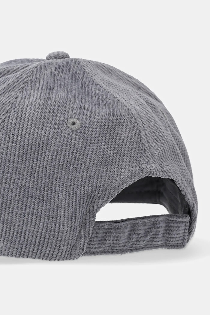 Akcesoria Calvin Klein czapka z daszkiem sztruksowa K50K512612 szary