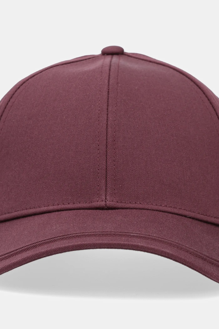 Bavlněná baseballová čepice Calvin Klein K50K512613 burgundské SS25