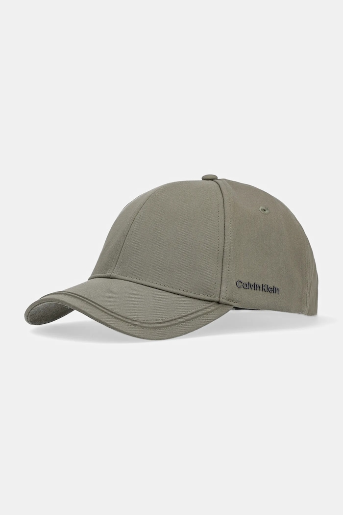 Bavlněná baseballová čepice Calvin Klein bavlna zelená K50K512613