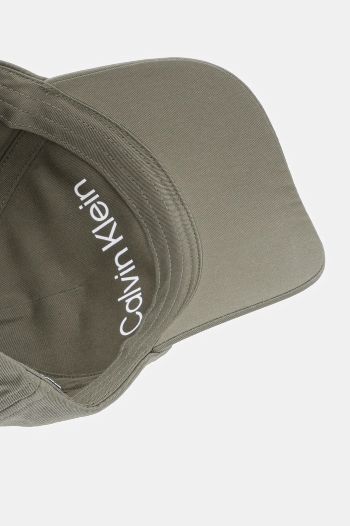 Bavlněná baseballová čepice Calvin Klein zelená K50K512613