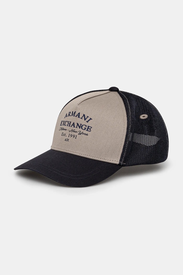 Armani Exchange czapka z daszkiem aplikacja beżowy XM000809.AF13639