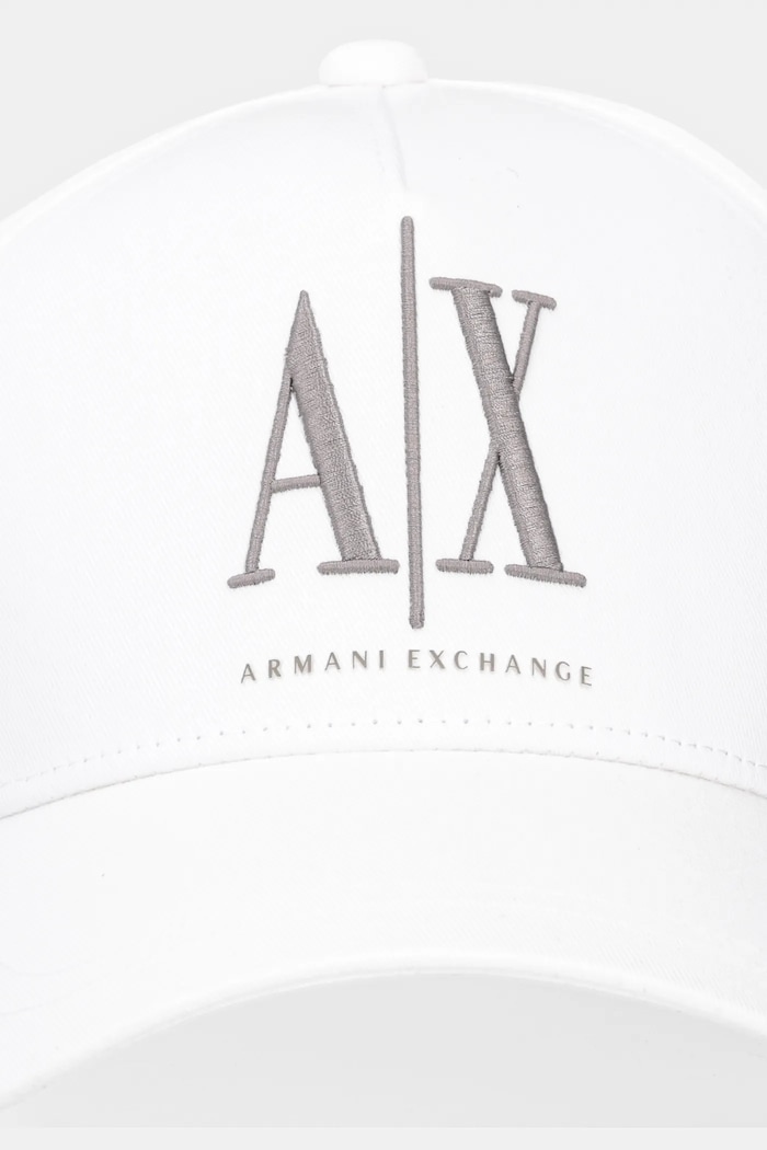 Bavlněná baseballová čepice Armani Exchange XM000811.AF13343.NOS bílá AA00