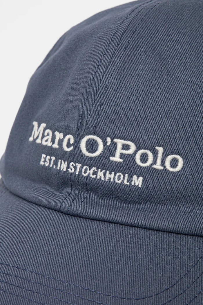 Bavlněná baseballová čepice Marc O'Polo 522803801076 modrá SS25
