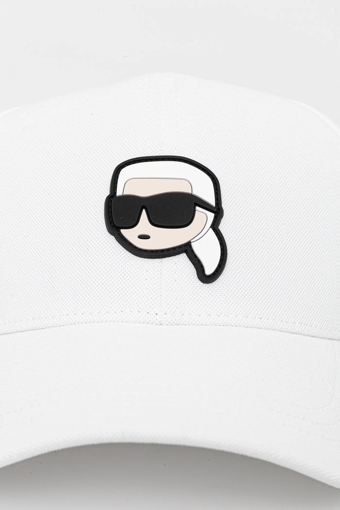 Karl Lagerfeld czapka z daszkiem 552118.805710 biały SS25