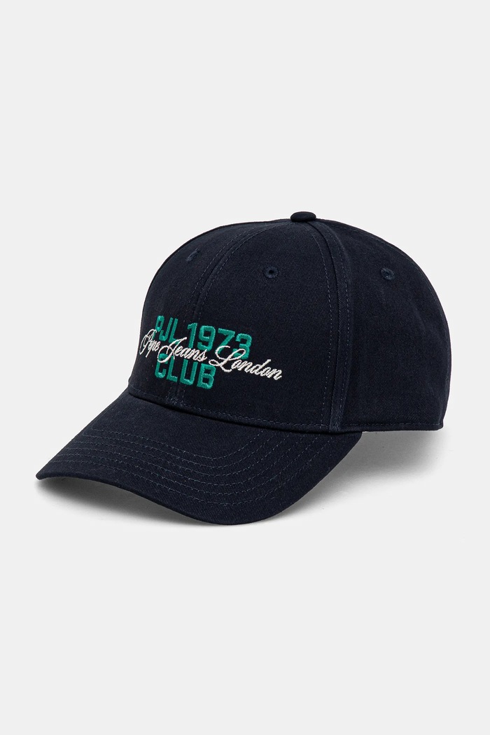 Bavlnená šiltovka Pepe Jeans TALBOT CAP bavlna tmavomodrá PM040570