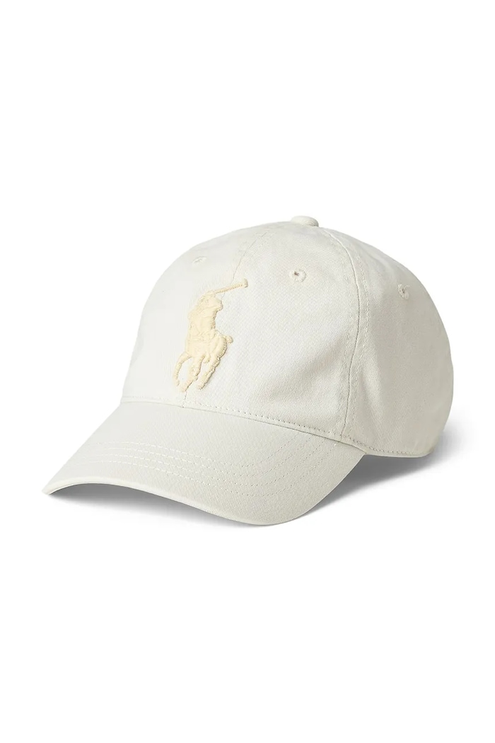 Βαμβακερό καπέλο του μπέιζμπολ Polo Ralph Lauren βαμβάκι μπεζ 710957159