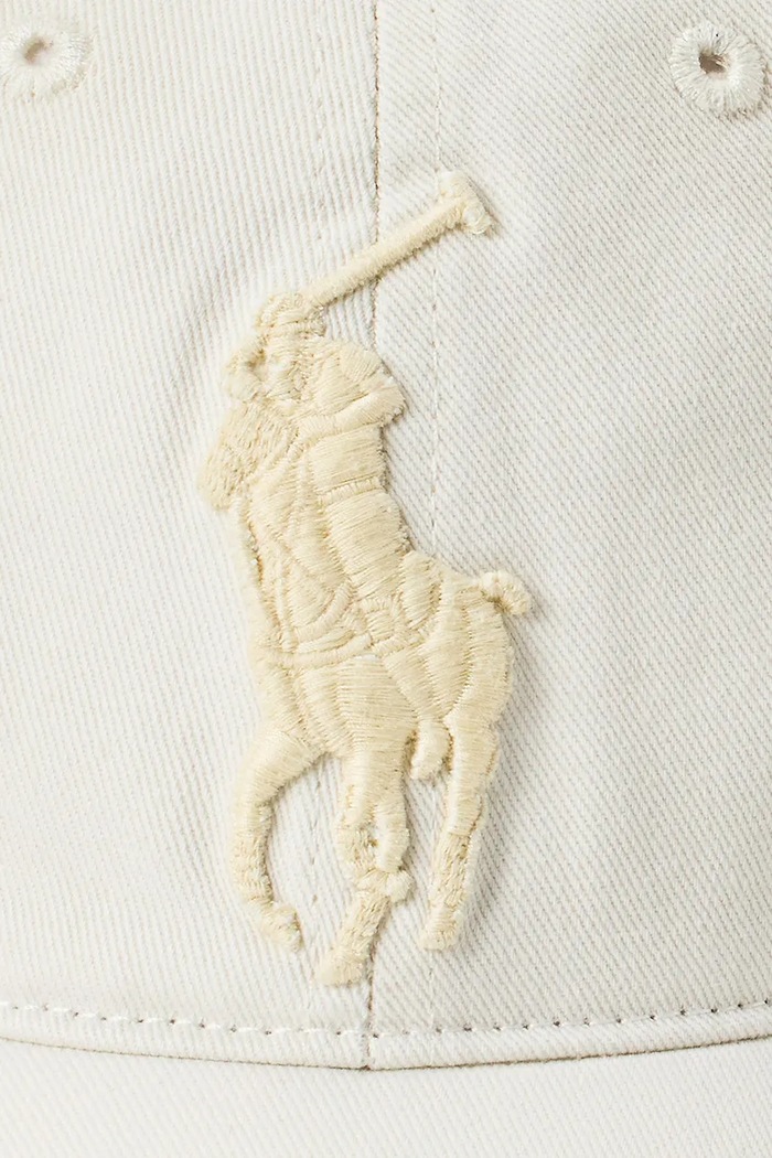 Αξεσουάρ Βαμβακερό καπέλο του μπέιζμπολ Polo Ralph Lauren 710957159 μπεζ