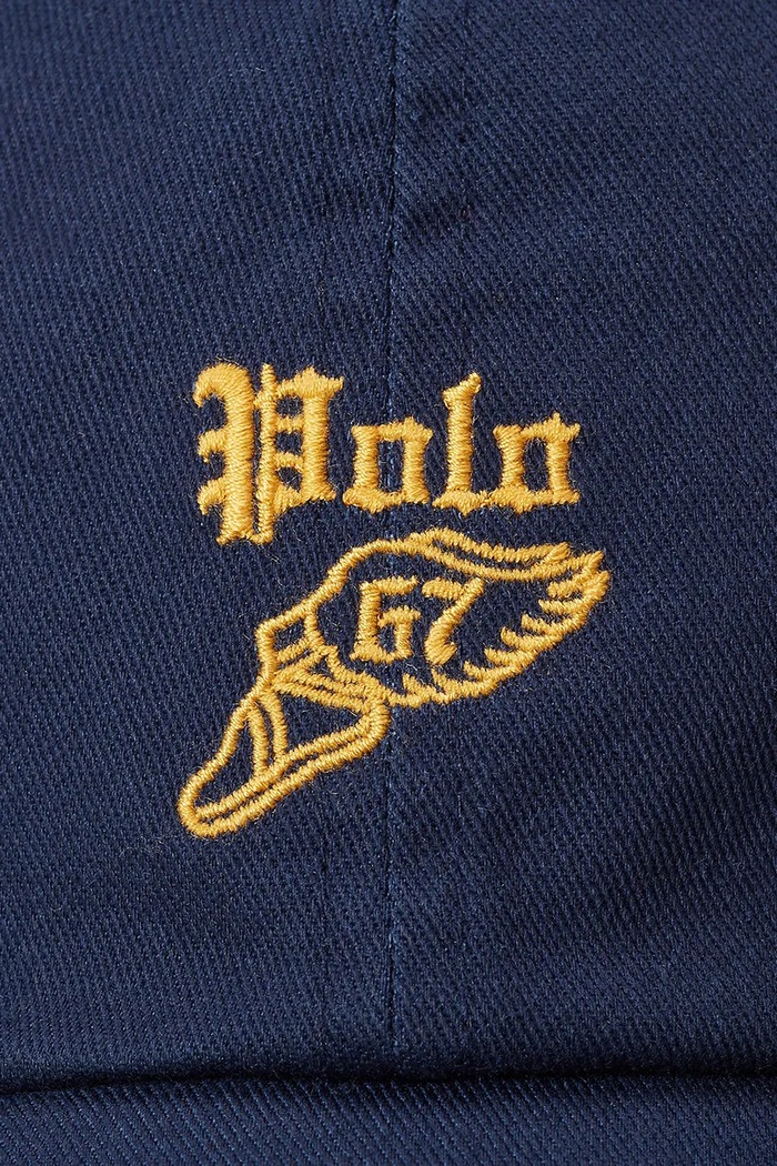 Αξεσουάρ Βαμβακερό καπέλο του μπέιζμπολ Polo Ralph Lauren 710963533 σκούρο μπλε
