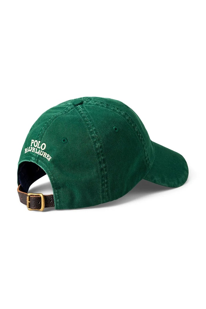 Bavlněná baseballová čepice Polo Ralph Lauren 710963778 zelená SS25