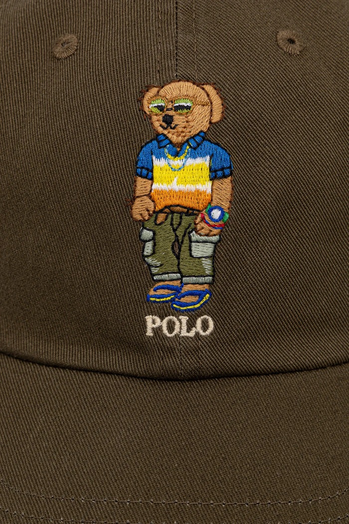 Pamučna kapa sa šiltom Polo Ralph Lauren 710966835 zelena SS25