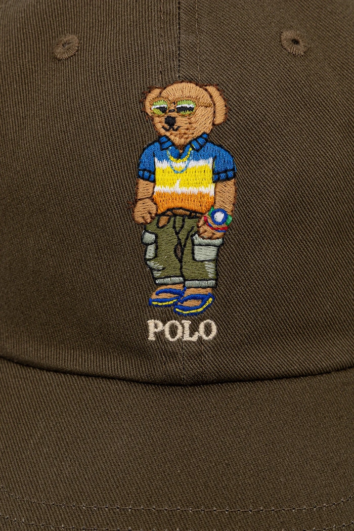 Pamučna kapa sa šiltom Polo Ralph Lauren 710966835 zelena SS25