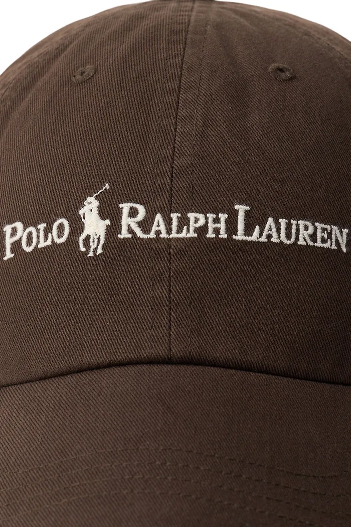 Akcesoria Polo Ralph Lauren Sport Cap czapka bejsbolówka bawełniana męska 710958055 brązowy