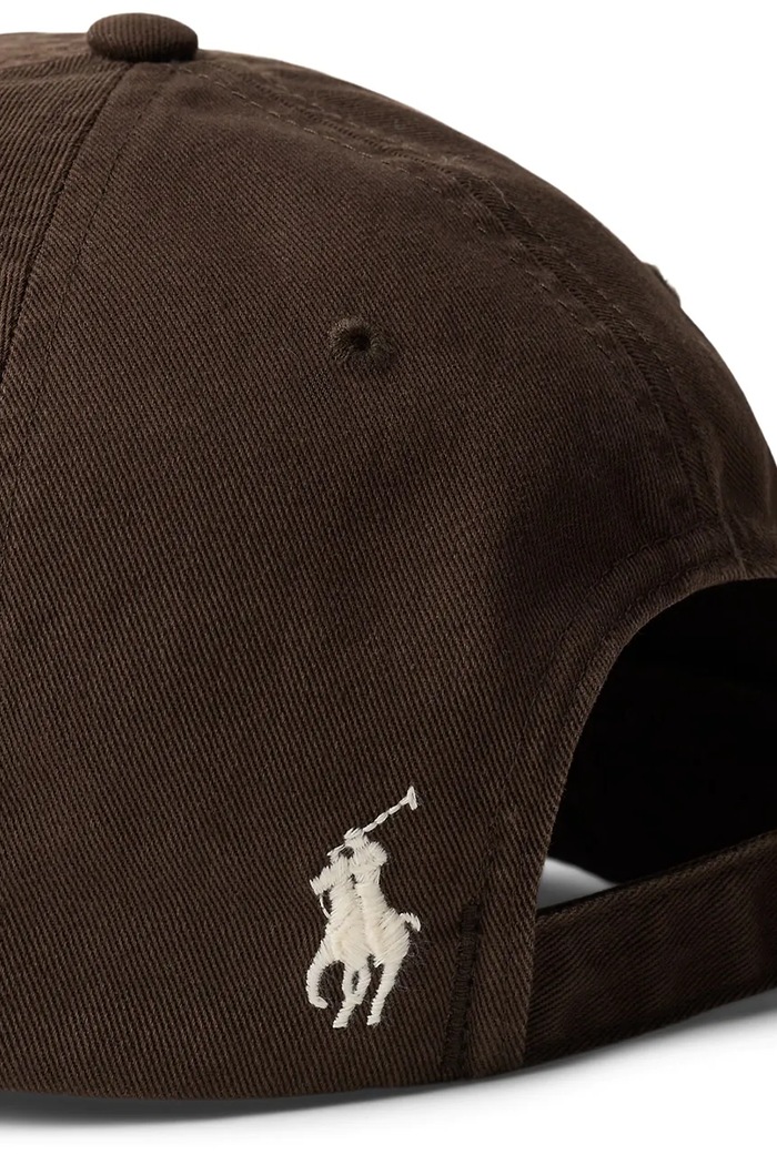 Polo Ralph Lauren Sport Cap czapka bejsbolówka bawełniana męska brązowy 710958055