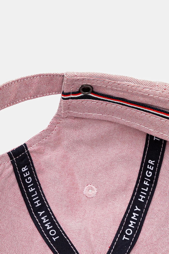 Памучна шапка с козирка Tommy Hilfiger розов AM0AM13160