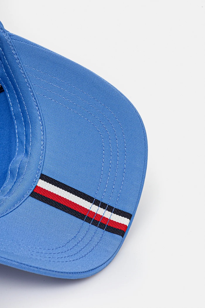 Tommy Hilfiger czapka z daszkiem bawełniana niebieski AM0AM13162