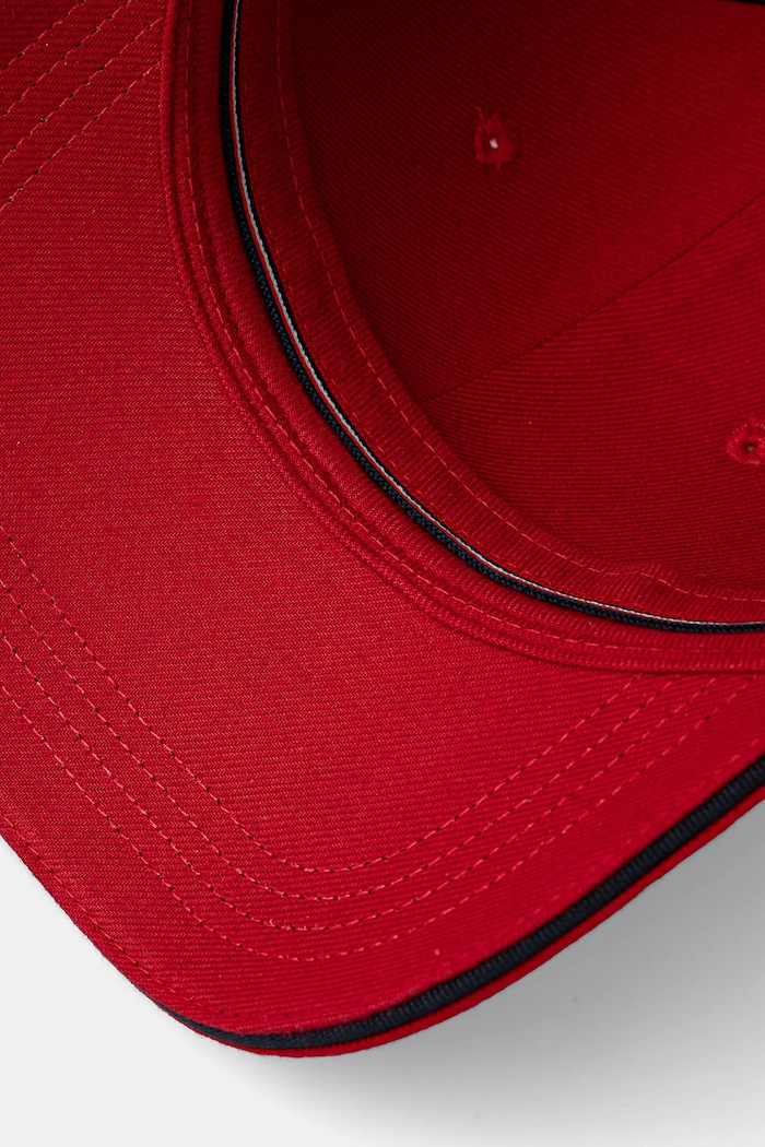 Βαμβακερό καπέλο του μπέιζμπολ Tommy Hilfiger κόκκινο AM0AM13164