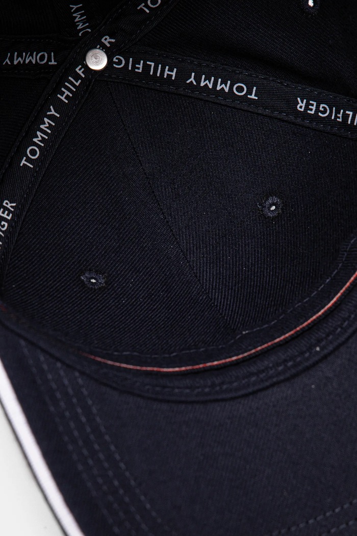 Βαμβακερό καπέλο του μπέιζμπολ Tommy Hilfiger σκούρο μπλε AM0AM13164