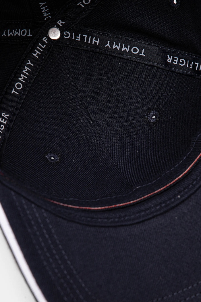 Βαμβακερό καπέλο του μπέιζμπολ Tommy Hilfiger σκούρο μπλε AM0AM13164