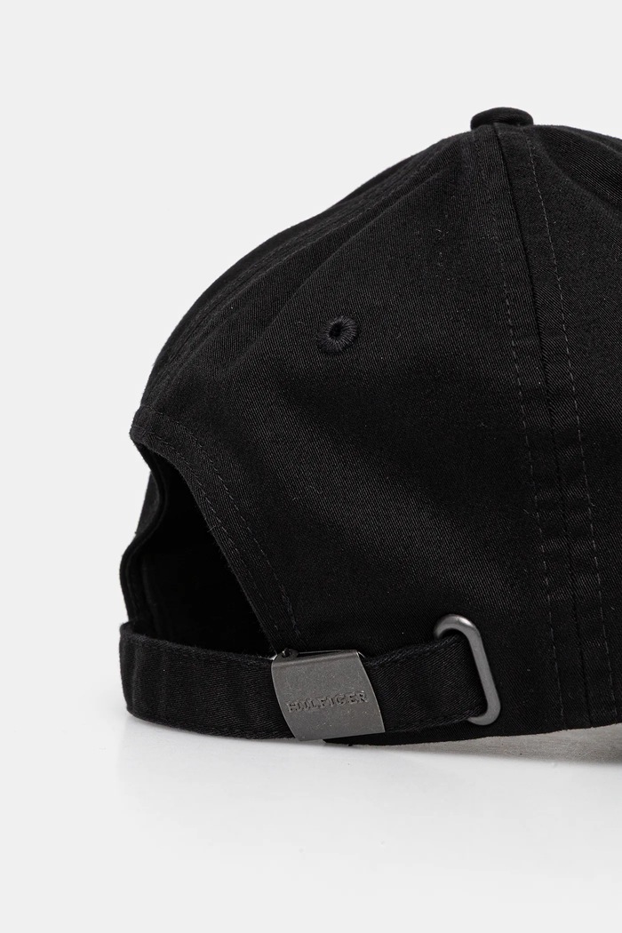 Akcesoria Tommy Hilfiger czapka z daszkiem bawełniana AM0AM13165 czarny
