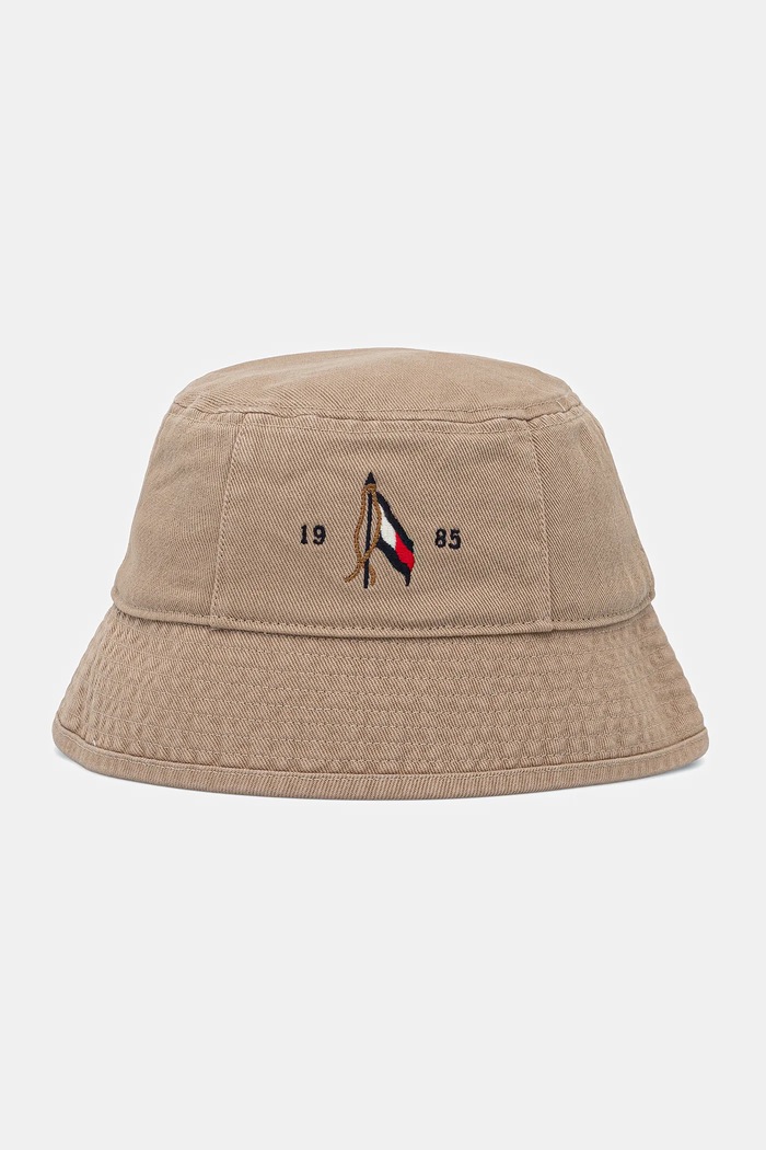 Bavlnený klobúk Tommy Hilfiger bavlna zelená AM0AM13384