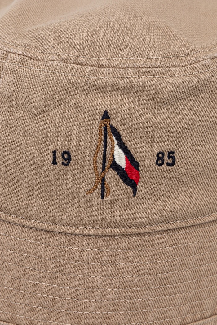 Bavlnený klobúk Tommy Hilfiger AM0AM13384 zelená SS25