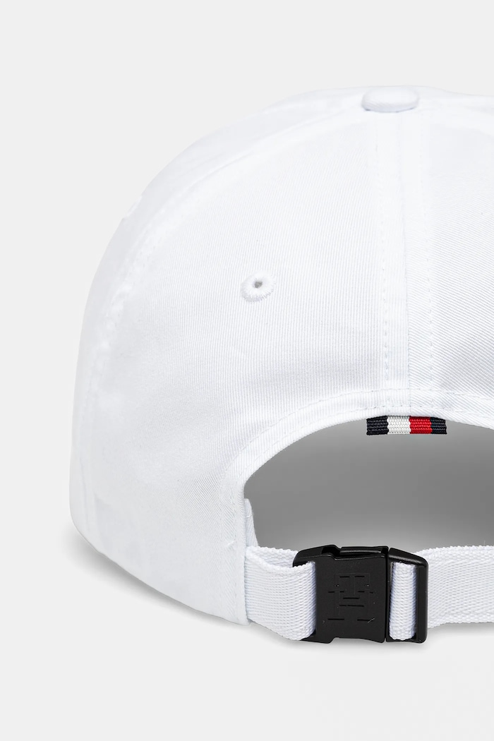 Αξεσουάρ Βαμβακερό καπέλο του μπέιζμπολ Tommy Hilfiger AM0AM13542 λευκό