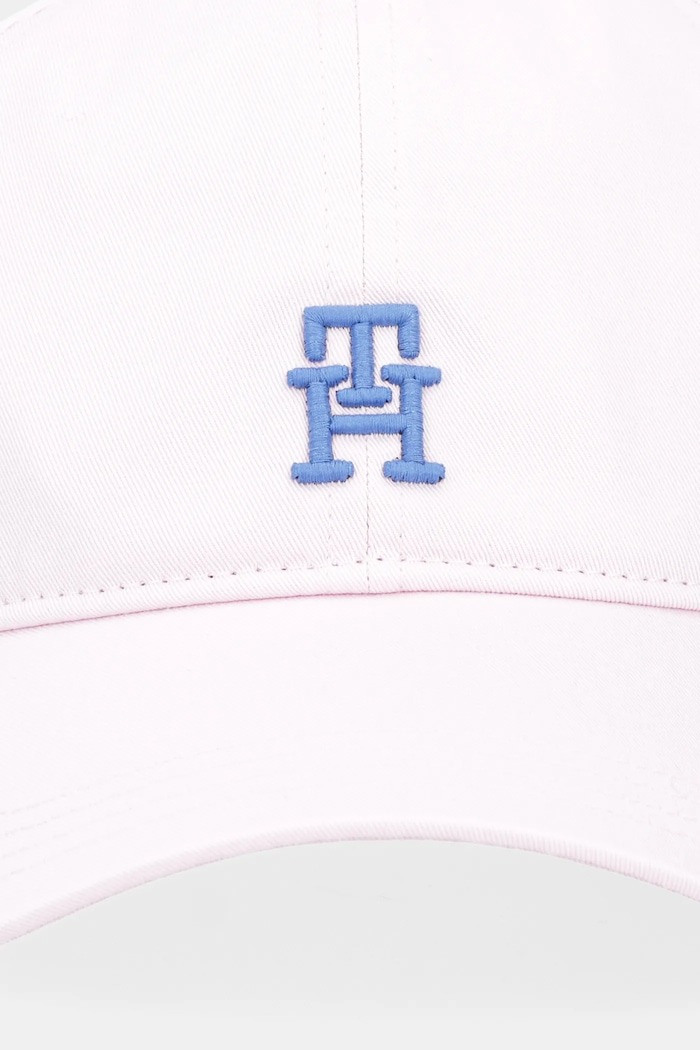 Памучна шапка с козирка Tommy Hilfiger AM0AM13542 розов SS25