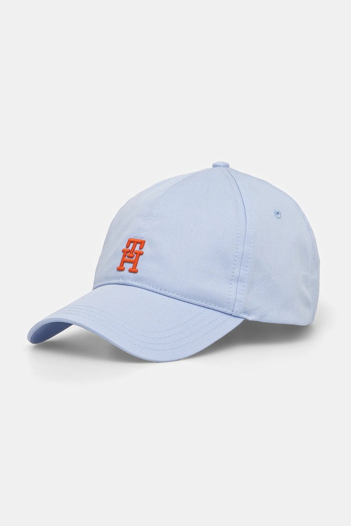 Bavlnená šiltovka Tommy Hilfiger bavlna modrá AM0AM13542