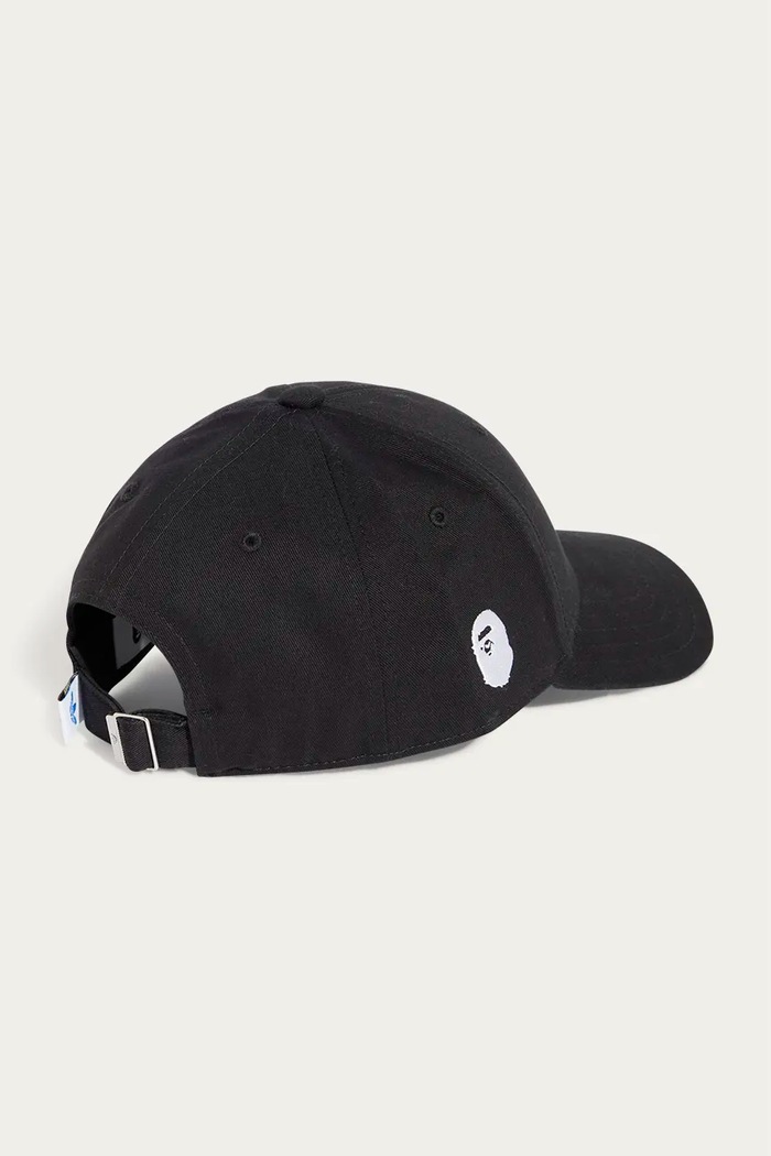 adidas Originals x BAPE SSTR PACK cotton baseball cap JN7122 black color with an application JN7122