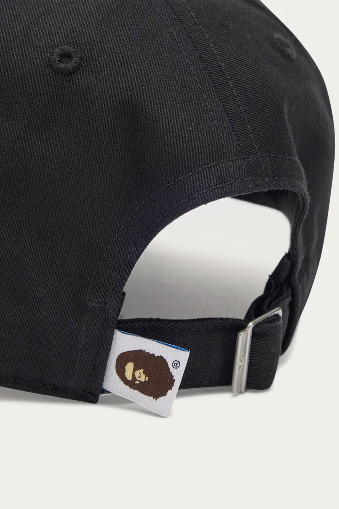 adidas Originals x BAPE SSTR PACK cotton baseball cap JN7122 black color with an application JN7122