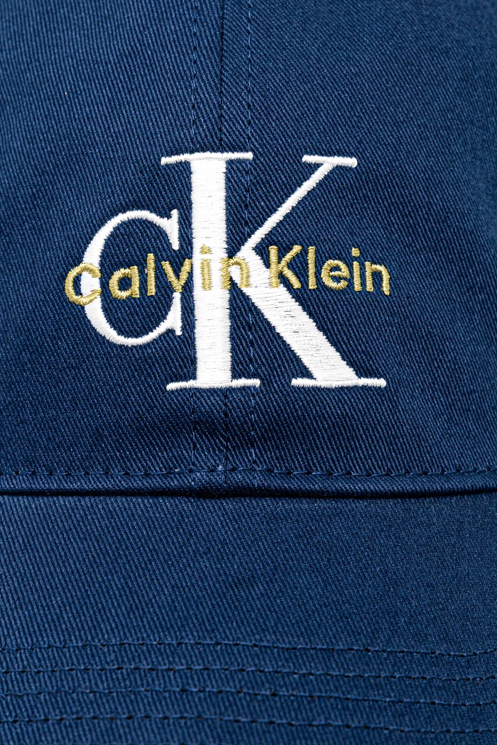 Calvin Klein șapcă pentru bărbați de bumbac LV04G5004G bleumarin SS26